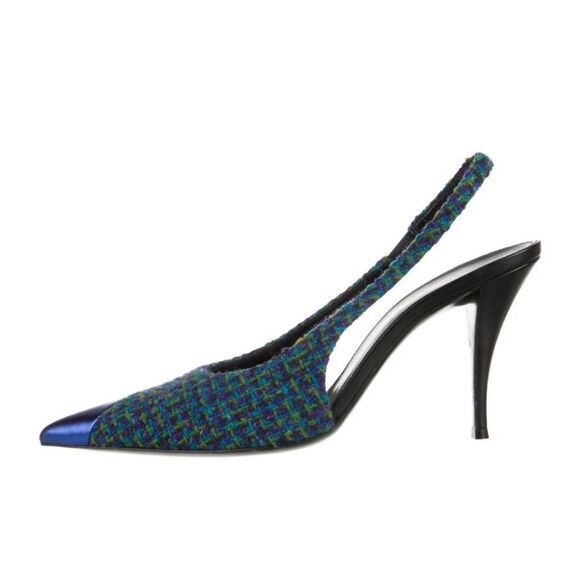 Saint Laurent Tweed Heels - Picture 1 of 4
